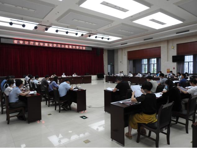 省审计厅组织青年理论学习小组集中学习习近平总书记在2021年秋季学期中央党校（国家行政学院）中青年干部培训班开班式上的重要讲话精神.jpg